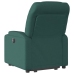 Sillón reclinable elevable tela verde oscuro