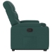 Sillón reclinable elevable tela verde oscuro