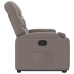 Sillón reclinable elevable tela gris taupe