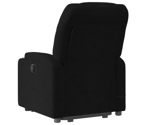 Sillón reclinable de masaje elevable tela negro