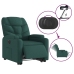 Sillón eléctrico reclinable elevable de tela verde oscuro