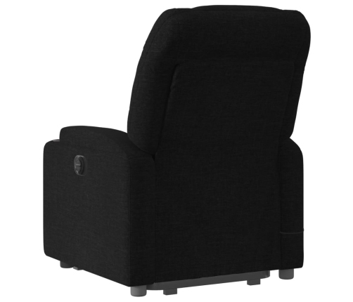 Sillón de masaje eléctrico reclinable elevable tela negro