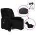 Sillón de masaje eléctrico reclinable elevable tela negro