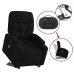 Sillón de masaje eléctrico reclinable elevable tela negro