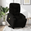 Sillón de masaje eléctrico reclinable elevable tela negro