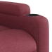 Sillón de masaje elevable eléctrico tela rojo tinto