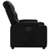 Sillón reclinable eléctrico de cuero sintético negro