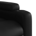 Sillón reclinable eléctrico de cuero sintético negro