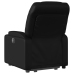 Sillón reclinable elevable cuero artificial negro