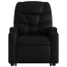 Sillón reclinable elevable cuero artificial negro