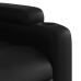 Sillón reclinable de masaje de pie cuero artificial negro