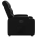 Sillón reclinable y elevable eléctrico cuero sintético negro