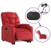 Sillón elevable eléctrico cuero artificial rojo