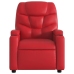 Sillón elevable eléctrico cuero artificial rojo