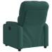 Sillón reclinable eléctrico tela verde oscuro