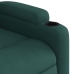 Sillón reclinable eléctrico tela verde oscuro