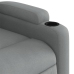 Sillón reclinable de masaje eléctrico tela gris claro