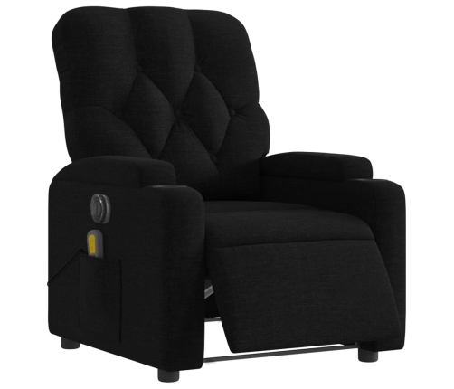 Sillón reclinable de masaje eléctrico tela negro