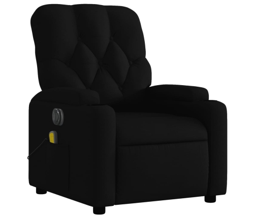 Sillón reclinable de masaje eléctrico tela negro