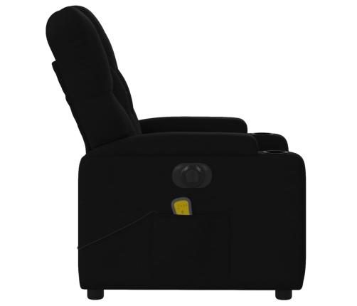 Sillón reclinable de masaje eléctrico tela negro