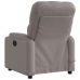 Sillón reclinable de masaje eléctrico tela gris taupe