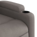 Sillón reclinable de masaje eléctrico tela gris taupe