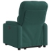 Sillón reclinable elevable tela verde oscuro