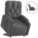 Sillón eléctrico reclinable elevable de tela gris oscuro