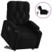 Sillón eléctrico reclinable elevable de tela negro