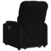 Sillón eléctrico reclinable elevable de tela negro