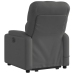 Sillón de masaje eléctrico reclinable elevable tela gris oscuro