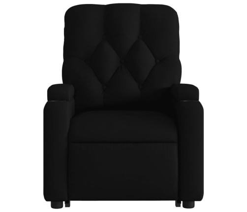 Sillón de masaje eléctrico reclinable elevable tela negro