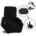 Sillón de masaje eléctrico reclinable elevable tela negro