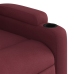 Sillón de masaje elevable eléctrico tela rojo tinto