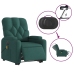 Sillón masaje eléctrico reclinable elevable tela verde oscuro