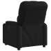 Sillón reclinable eléctrico de cuero sintético negro