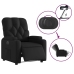 Sillón reclinable eléctrico de cuero sintético negro