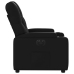 Sillón reclinable eléctrico de cuero sintético negro