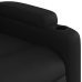 Sillón reclinable eléctrico de cuero sintético negro