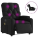 Sillón de masaje reclinable eléctrico cuero sintético negro