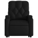 Sillón reclinable elevable cuero artificial negro