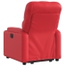 Sillón reclinable elevable cuero artificial rojo