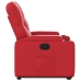 Sillón reclinable elevable cuero artificial rojo