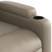 Sillón reclinable elevable cuero artificial color capuchino