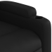 Sillón reclinable y elevable eléctrico cuero sintético negro