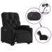 Sillón reclinable y elevable eléctrico cuero sintético negro