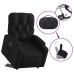 Sillón reclinable y elevable eléctrico cuero sintético negro