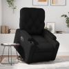 Sillón reclinable y elevable eléctrico cuero sintético negro