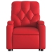 Sillón elevable eléctrico cuero artificial rojo