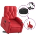 Sillón elevable eléctrico cuero artificial rojo